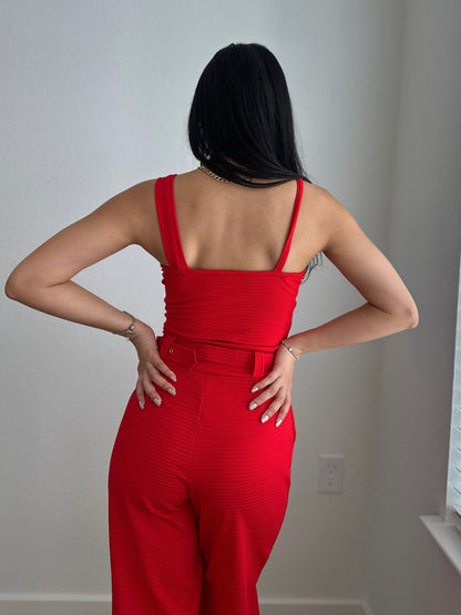 Red Tailoring Set