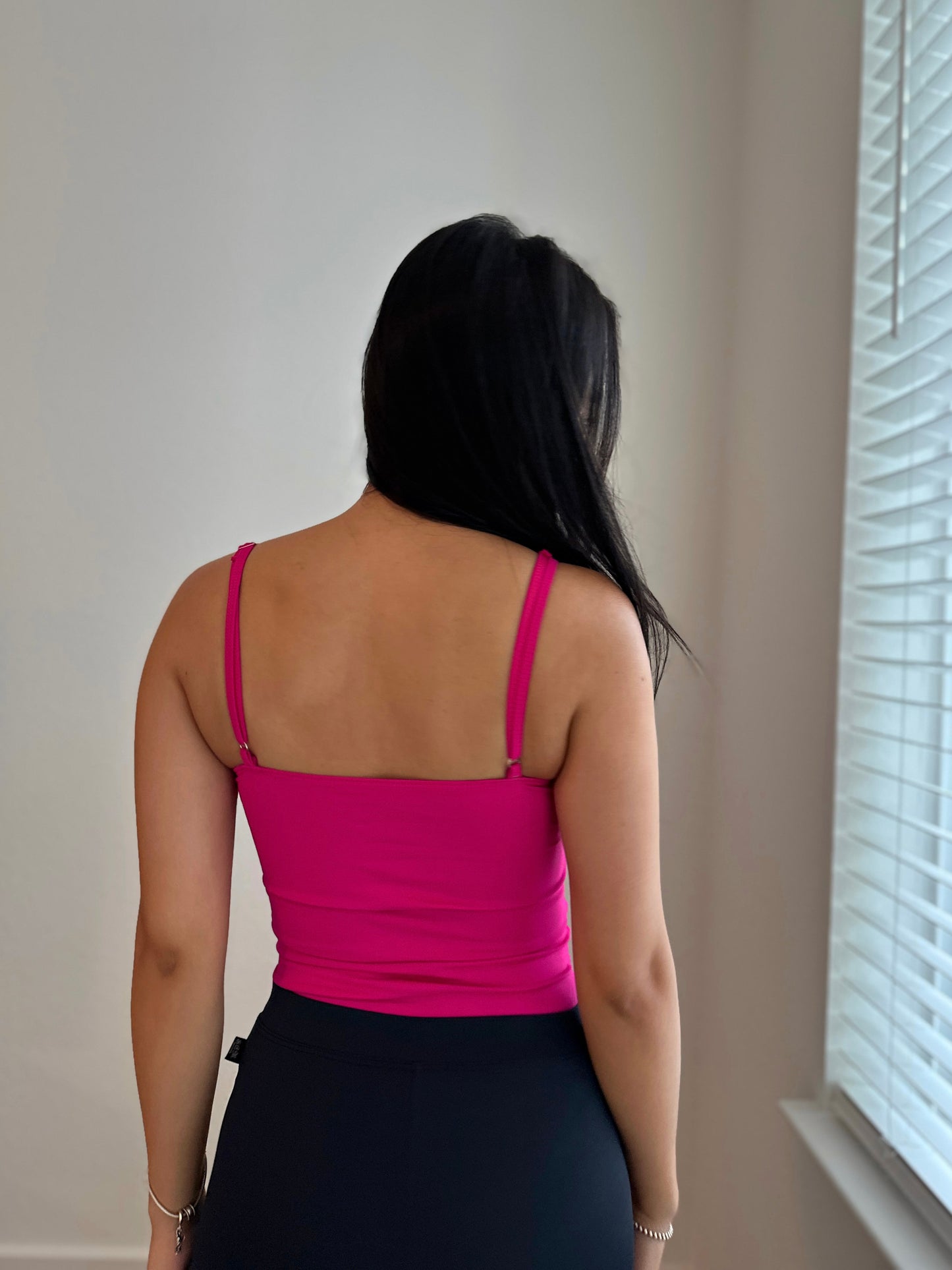 Pink V-neck Bodysuit 